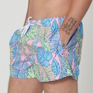 Boardies Palmtopia Tropical Breeze Men's Swim Trunks size M